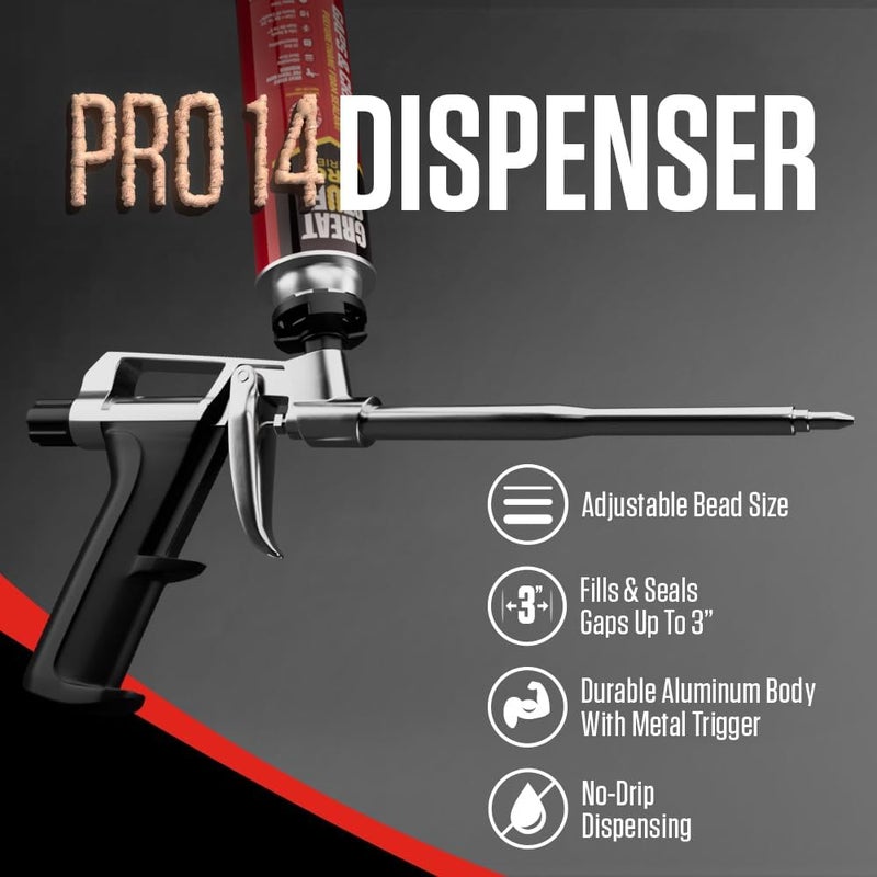 Great Stuff Pro 14 Foam Dispensing Gun, Silver - Image 3