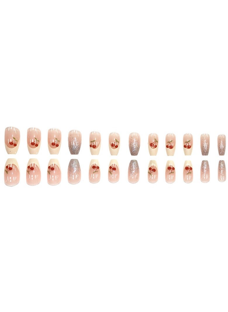 اضغط على أظافر 24 قطعة أظافر صناعية - Image 2