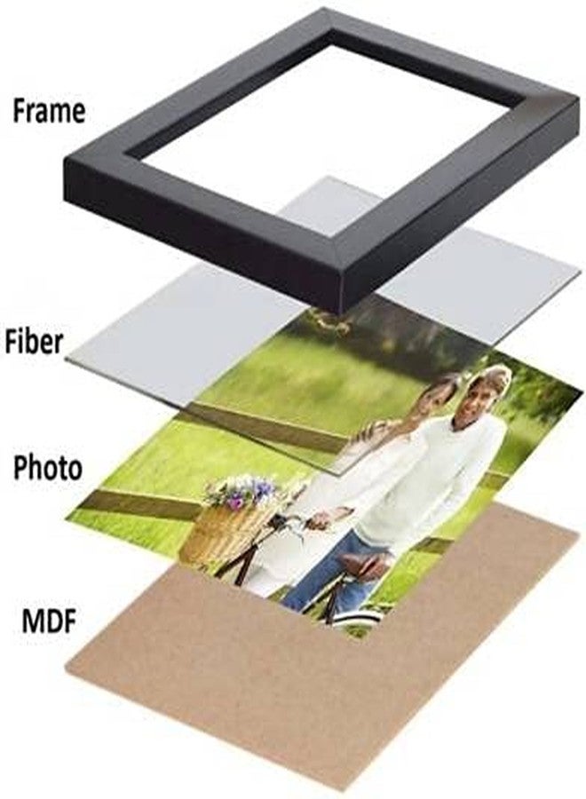 Wood Square OFC ERA A4 Size Photo Frame For Wall Decor || Living Room || Bedroom || Acrylic frames || Pack of 6 (Brown)12L x 8W Centimeter - Image 4