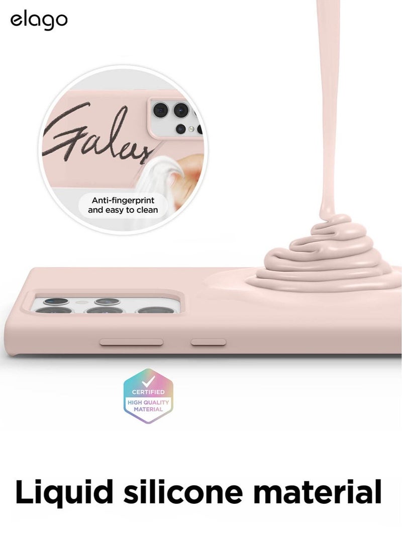 Elago Silicone for Samsung Galaxy S22 Ultra Case Cover - Sand Pink - Image 3