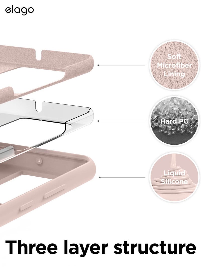 Elago Silicone for Samsung Galaxy S22 Ultra Case Cover - Sand Pink - Image 5