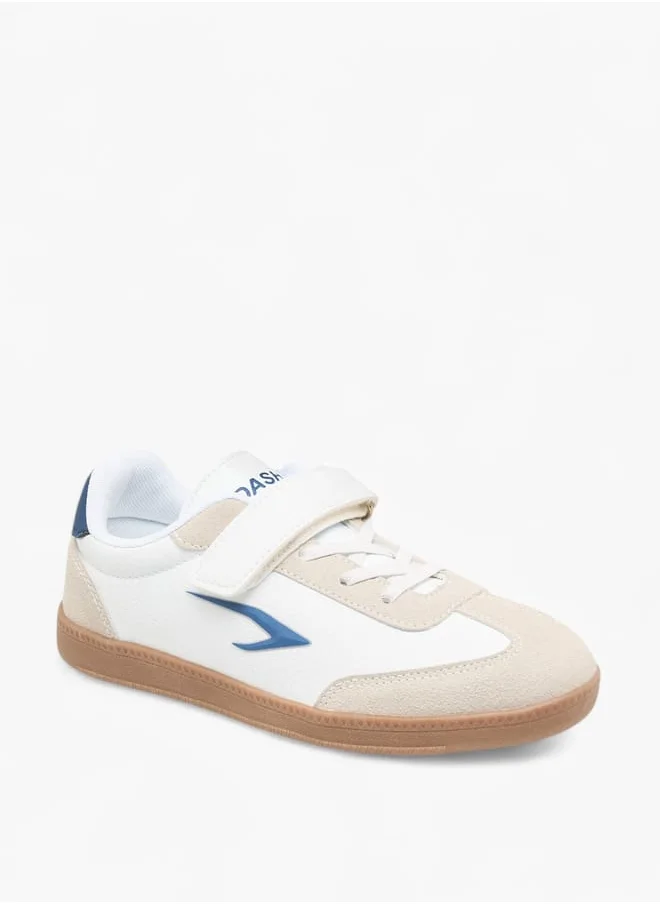 Dash Boys Panelled Sports Shoes With Hook And Loop Closure