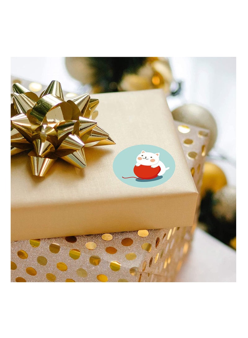 Zikra 1000 Piece Reward Stickers, Cartoon Animal Stickers Self-Adhesive Assorted Animal Stickers Educational Animal Stickers Colorful Cartoon Stickers for Children Parents Scrapbooks (Cat Rabbit) - Image 4