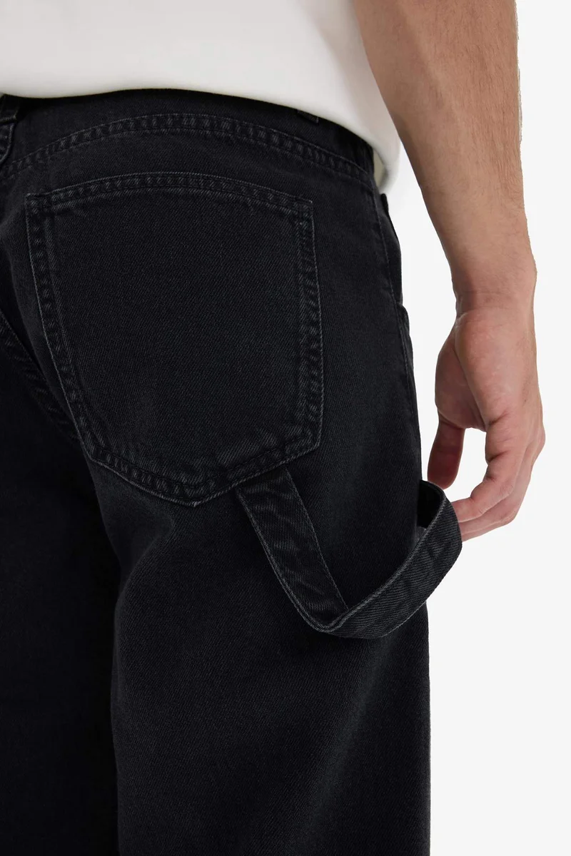 Defacto  Cotton Relax Fit Wide Leg Cargo Jeans  | Best Price UAE