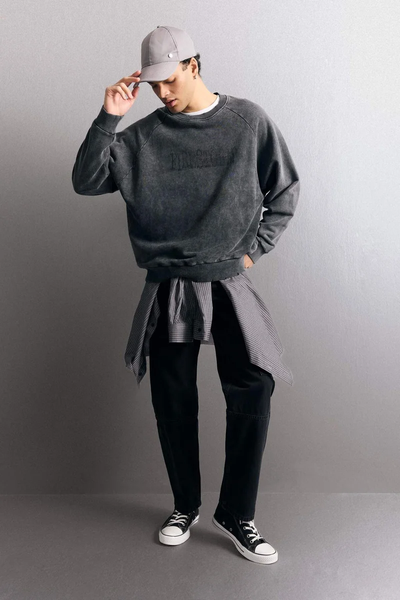 ديفاكتو Cotton Relax Fit Wide Leg Cargo Jeans