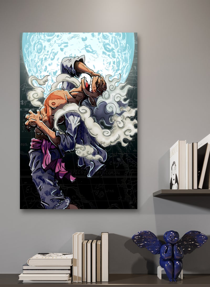 MODCLASS Wall Art Printed Canvas Frame one piece Luffy - Image 1