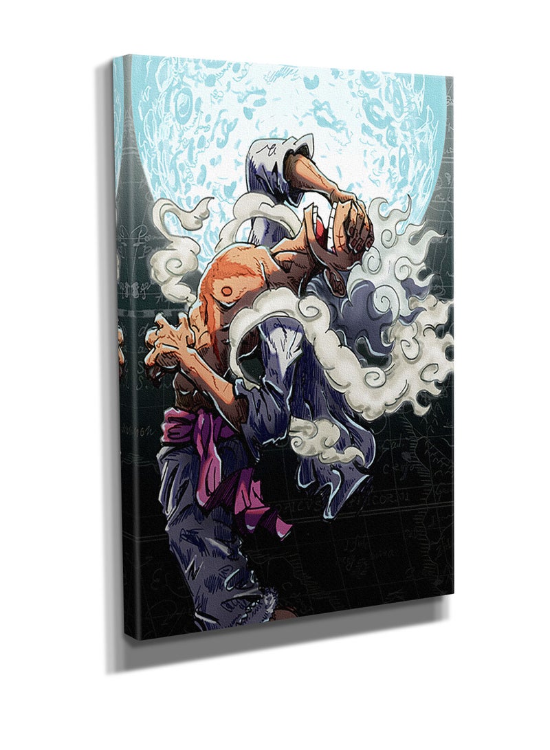 MODCLASS Wall Art Printed Canvas Frame one piece Luffy - Image 3