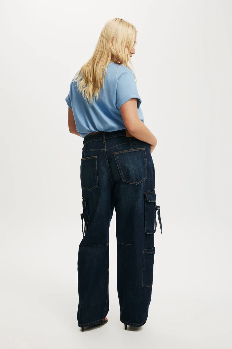 كوتون اون بنطلون جينز برميل