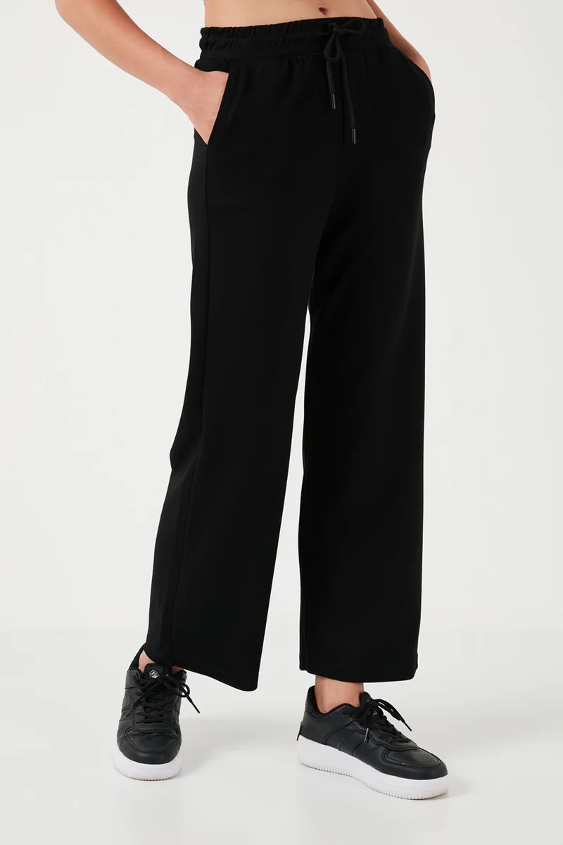 Lela Stretch Wide Leg Regular Fit Oysho Fabric Sweatpants Women's Sweatpants 5865881