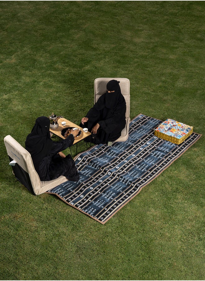 AL SANIDI Outdoor mat for camping , Heritage mat, Woody*Oud, Size 100 * 220 Cm  - Image 2