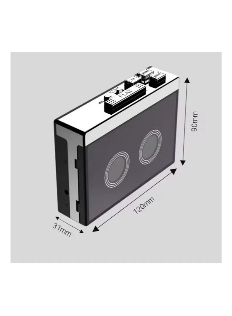 Outdoor Retro Nostalgic Radio Portable Cassette Tape Player Wireless BT Speaker With Play/Fast Forward/Rewind/Auto Flip Function - Image 4