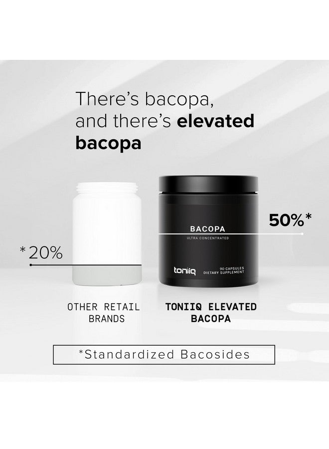 Toniiq Bacopa - Ultra High Potency 28:1 Extract with 50% Bacosides - Highly Concentrated - Third-Party Lab Tested - 90 Capsules - Image 4