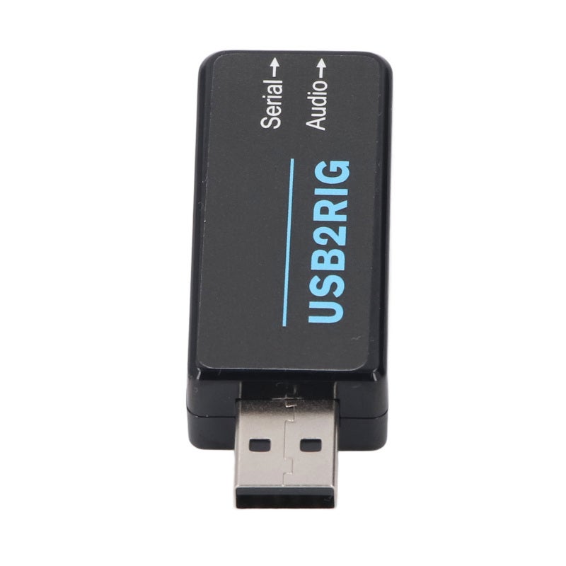 محول صوت USB بأبعاد 53 × 24 × 14 مم مصنوع من مادة ABS مع واجهة صوت وسيط متكاملة - محول تسلسلي USB بالتحكم PTT لمشغلي الراديو الهواة والاحترافية في التثبيتات الميدانية أو المتنقلة - Image 1