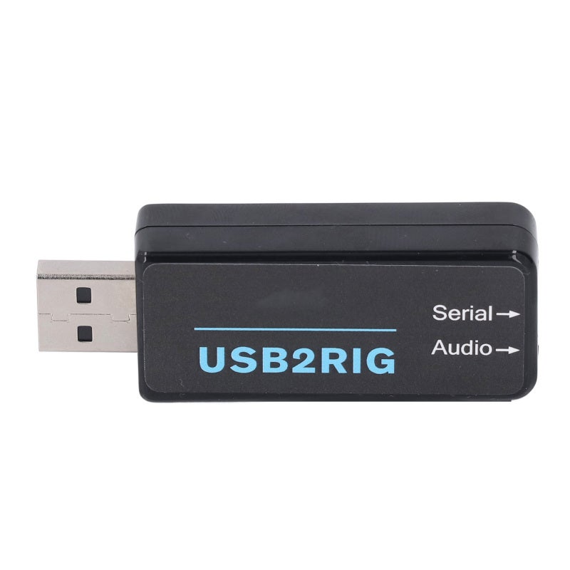 محول صوت USB بأبعاد 53 × 24 × 14 مم مصنوع من مادة ABS مع واجهة صوت وسيط متكاملة - محول تسلسلي USB بالتحكم PTT لمشغلي الراديو الهواة والاحترافية في التثبيتات الميدانية أو المتنقلة - Image 3
