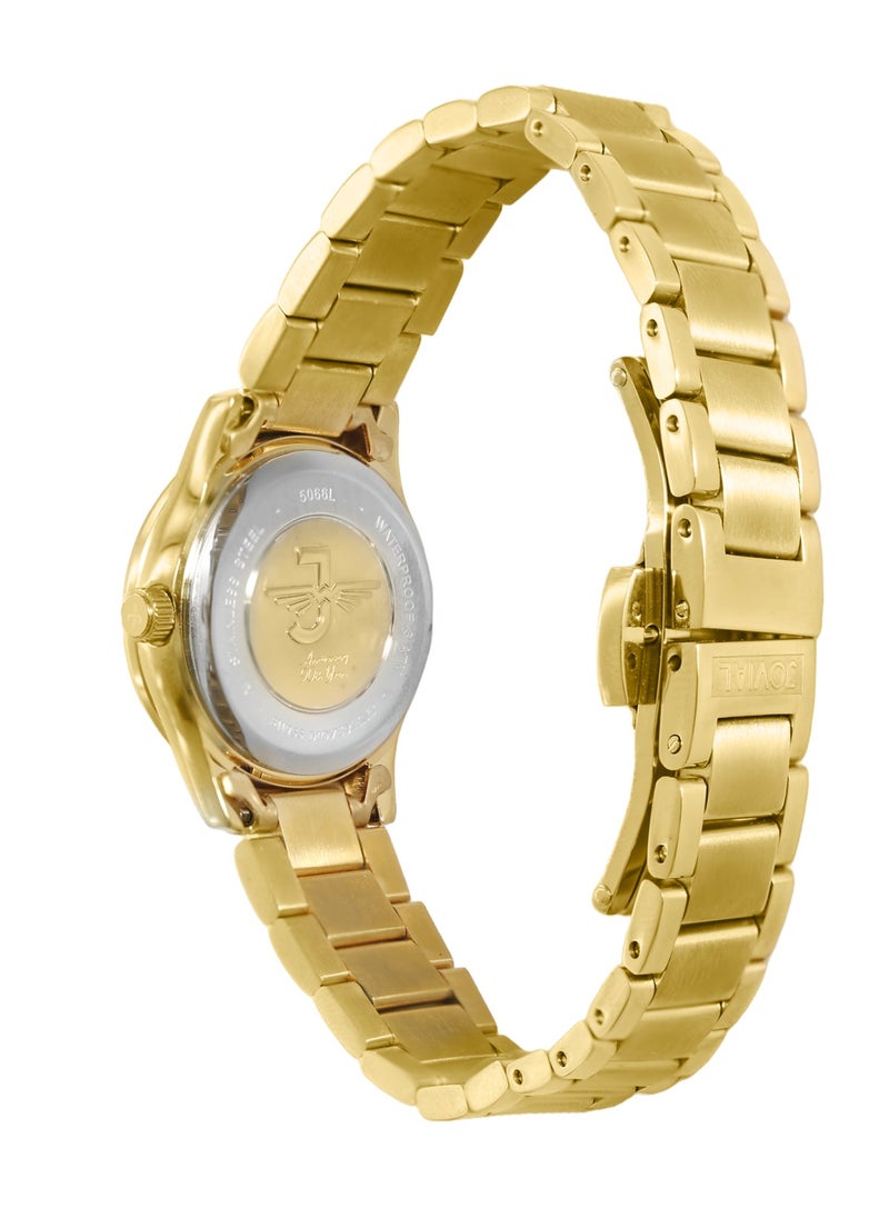 Jovial JOVIAL 5066LGMQ01ZE Women's Fashion Stainless Steel watch. 26mm, White  - Image 3