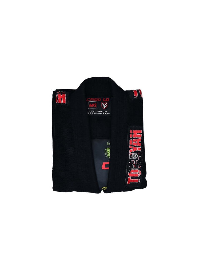 Tocayah Croco 1.0 Jiu Jitsu Gi For Kids – Ultra-Light Pearl Weave BJJ Gi Set with Free Belt, Pre-Shrunk 100% Cotton, Reinforced Stitching, Machine Washable – Training & Competition - Image 5