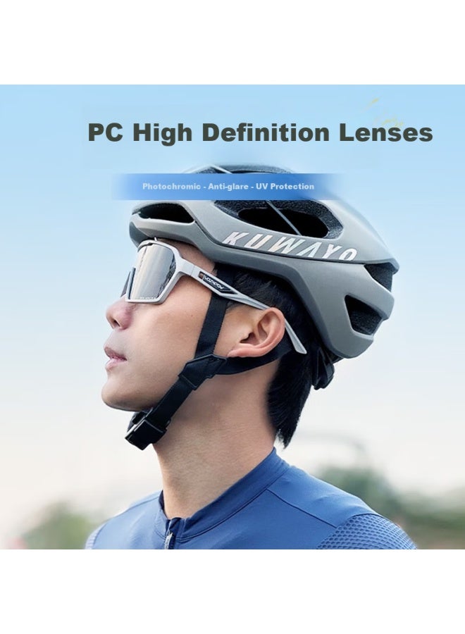 Vozapow Cycling Gl With Photochromic Lenses For Day And Night Use, Outdoor Sports Goggles, Running And Bicycle Windproof Sand Protection Sungl - Image 1