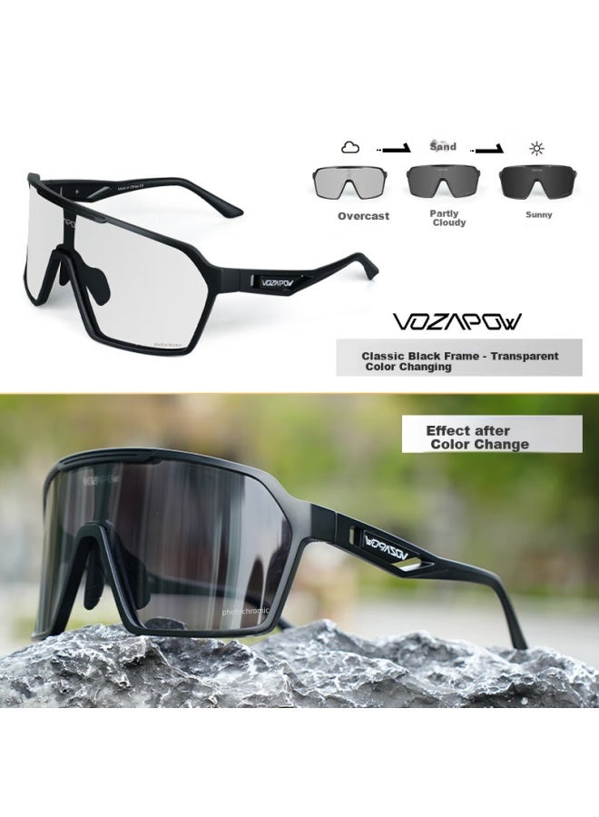 Vozapow Cycling Gl With Photochromic Lenses For Day And Night Use, Outdoor Sports Goggles, Running And Bicycle Windproof Sand Protection Sungl - Image 2