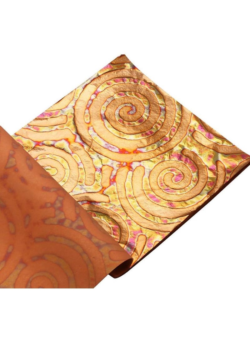 سيوسي 50 ورقة من أوراق أوراق الذهب المتنوعة، أنواع متعددة من أوراق الأوراق المعدنية مع أنماط لرقائق رقائق الذهب الراتنجية، أوراق معدنية لصنع مجوهرات الراتنج، وحرف تزيين الأظافر - Image 4