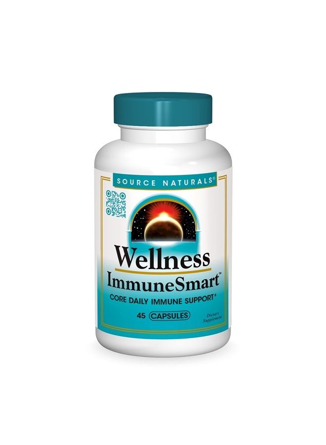 Source Naturals ويلنس إيميون سمارت - دعم المناعة اليومي الأساسي - 45 كبسولة - Image 1