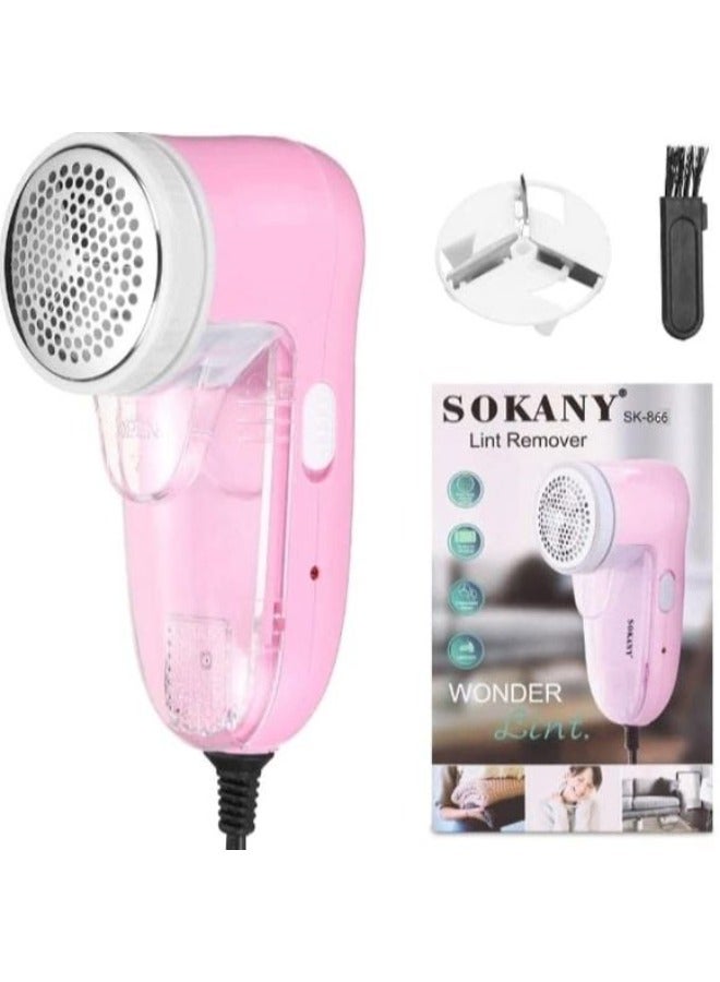 sokany Rechargeable Electric Lint Remover Machine, Pink - SK-877 - Image 2