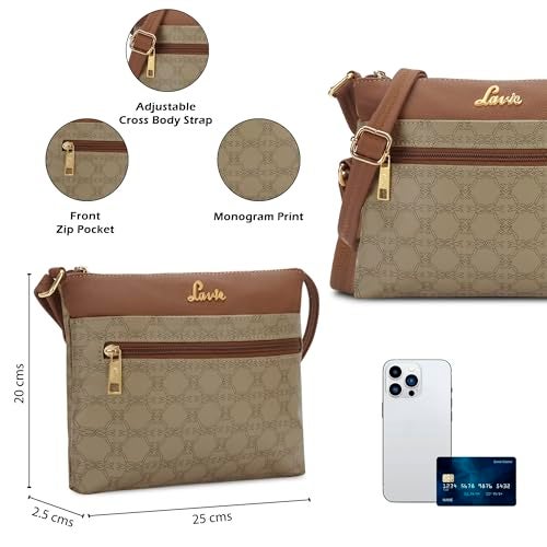 Lavie Women's Mono Lucille Top Zip Cross Body Sling Bag | Ladies Purse Handbag | Gift for Women - Image 3