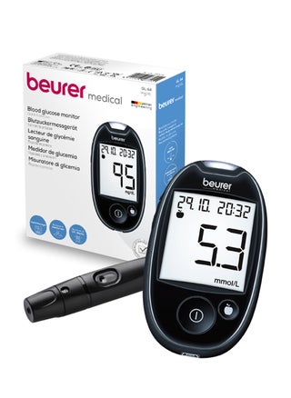 GL 44 - Blood Sugar Monitor | Easy-to-Use Glucose Meter with XXL Display | Soft+Safe Lancing Aid and Data Transfer Capability | Black | Lancing Aid + 10 Lancets - pzsku/Z59024B503B94ABCBCF08Z/45/_/1737645755/61c4522c-e4c8-49d4-9e07-4112efcb4bd9