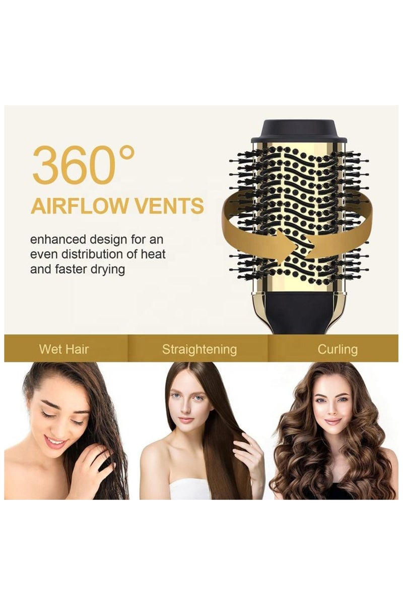 Denx Hair Dryer and Styler,3 IN 1 Hair Dryer Brush,Hair Curler,Hair Straightener,Negative Ion  Brush Blow Dryer Styler, for All Hair Types - Image 2