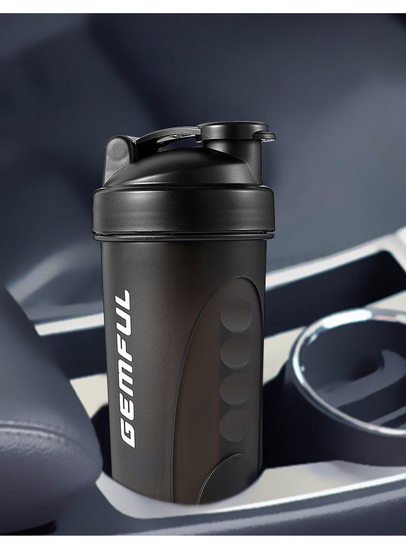 GEMFUL 750ml Protein Shaker Bottle - Leakproof Plastic Mixing Cup with Blending Ball, BPA-Free Gym Bottle for Workout & Whey (2-Pack, White) - Image 5