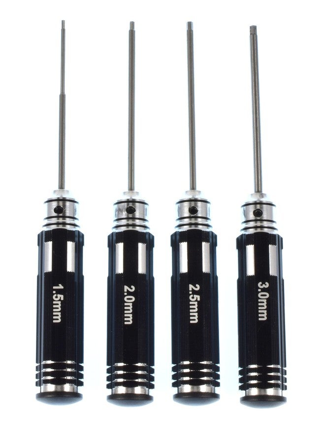 Apex RC Products 4pc 1.5mm 2.0mm 2.5mm 3.0mm Metric Allen Key Set W/Aluminum Handles #2740 - Image 2