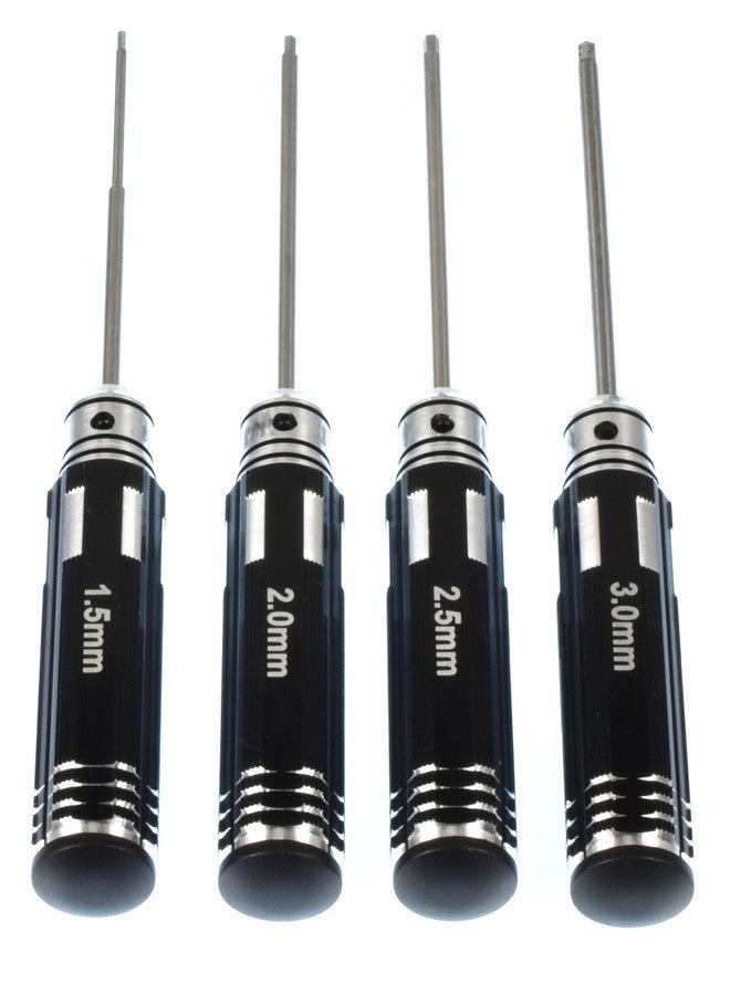 Apex RC Products 4pc 1.5mm 2.0mm 2.5mm 3.0mm Metric Allen Key Set W/Aluminum Handles #2740 - Image 3