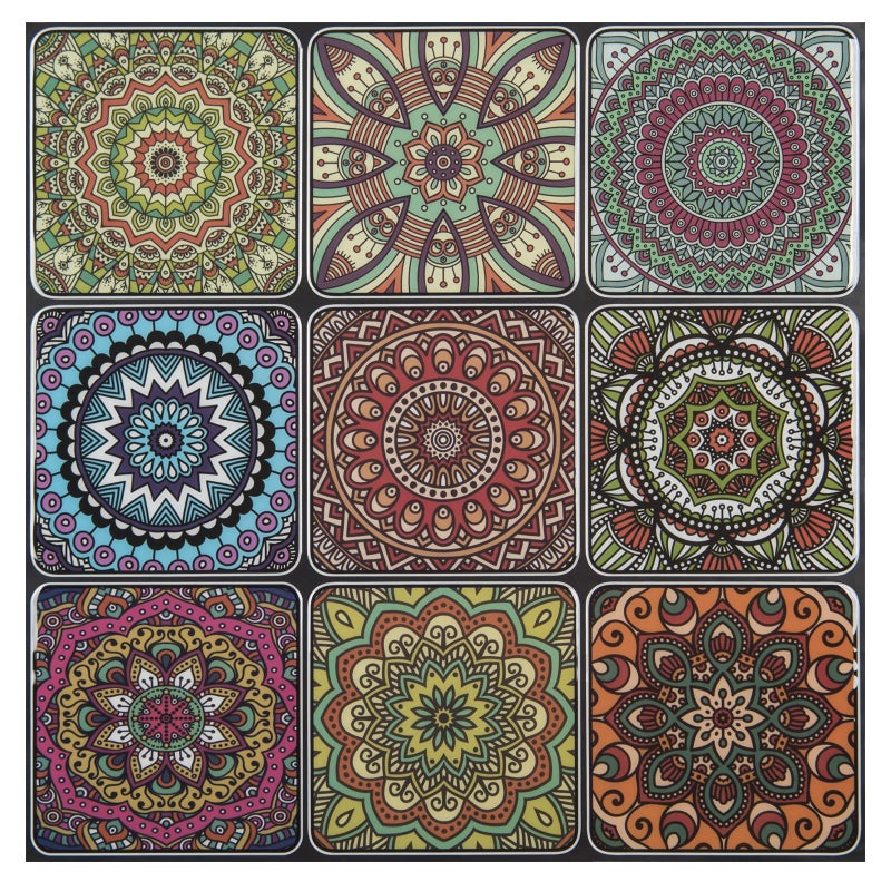 LONGKING Peel and Stick Backsplash Tile Stickers, Colorful Moroccan Tile for Kitchen, Stick on Wall Tiles (10 Sheets) - Image 1