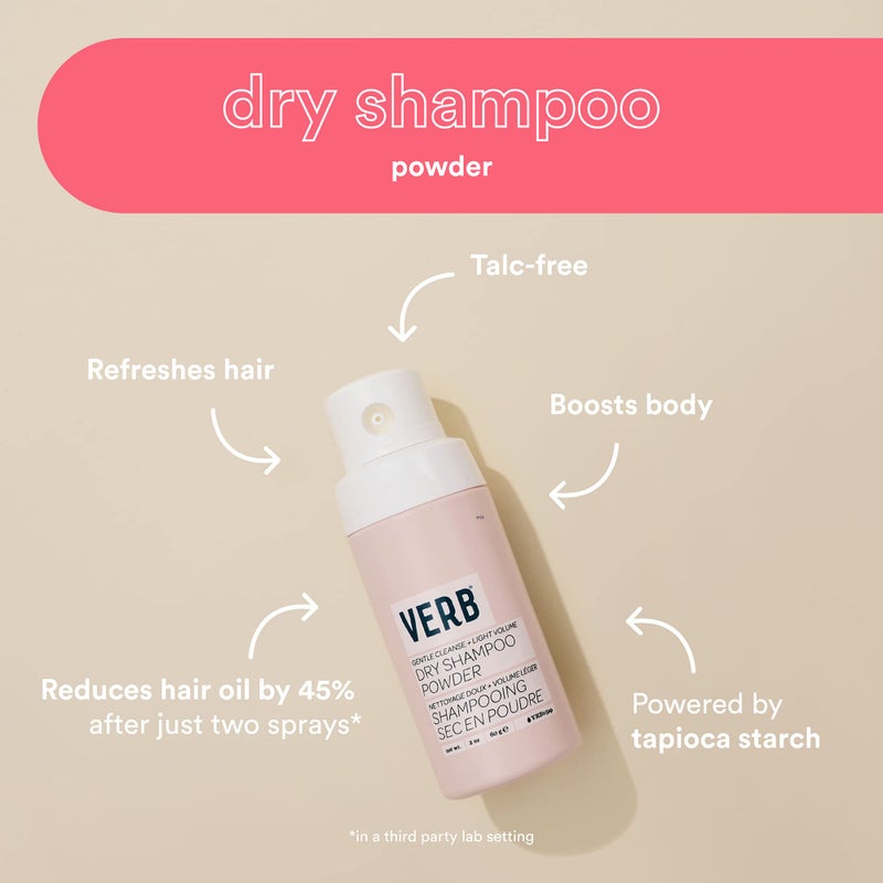 VERB Dry Shampoo Powder – Vegan translucent Powder Refreshes Hair, Removes Excess Oil and Adds Volume - Paraben Free, Gluten Free, With No Harmful Sulfates, 2 oz - Image 2