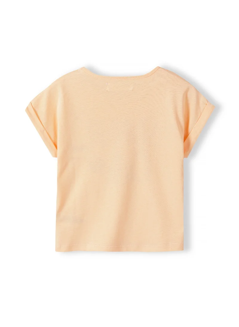مينوتي Kids Girls Rolled sleeve T-shirt with print