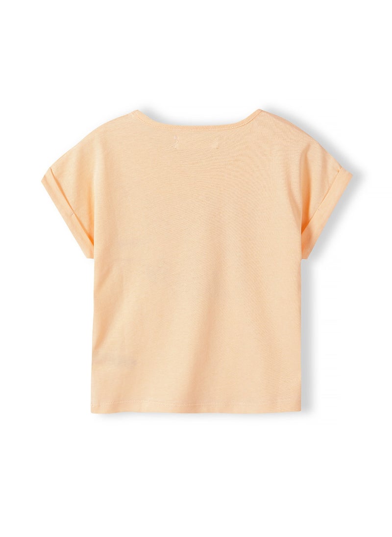 MINOTI Girls Short Sleeve T-Shirt with Front Print  - Image 2