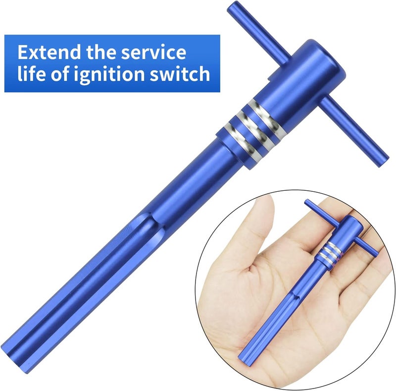 Kujunpao Ignition Switch Housing Alignment Tool Work fit for Harley Touring Models 2003-2013(Blue) - Image 3