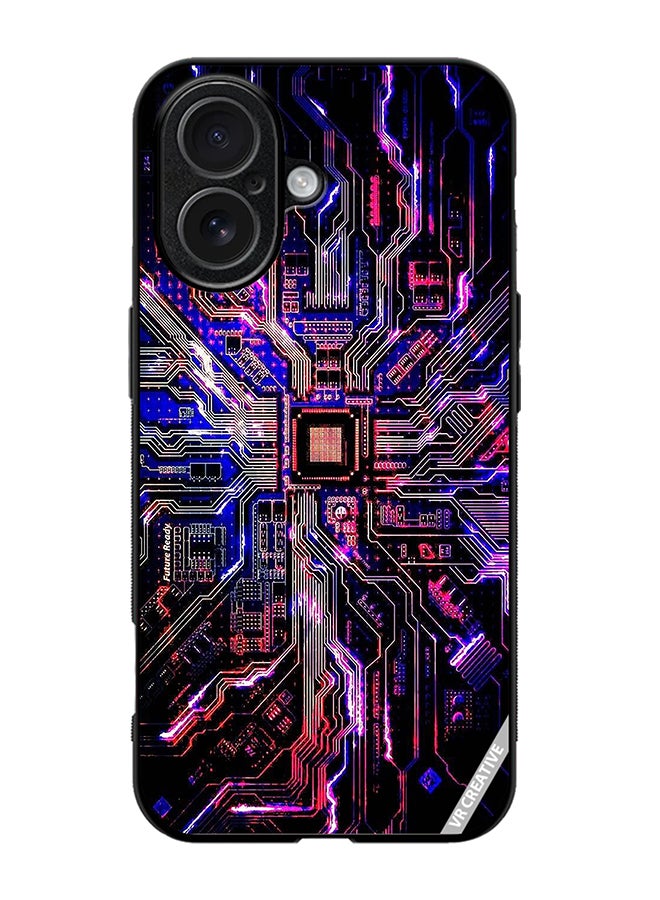 Protective Case Cover For Apple iPhone 17 Techno Color Design Multicolour