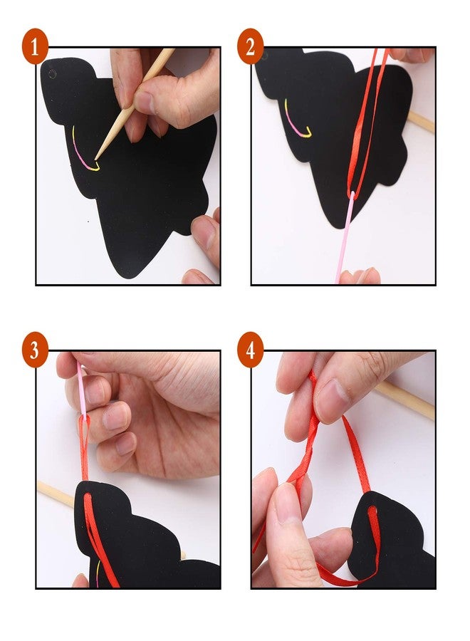 LOKIPA Christmas Scratch Paper Art Set, 80 Pieces Magic Rainbow Scratch Off Cards Ornaments for Kids Christmas - Image 5