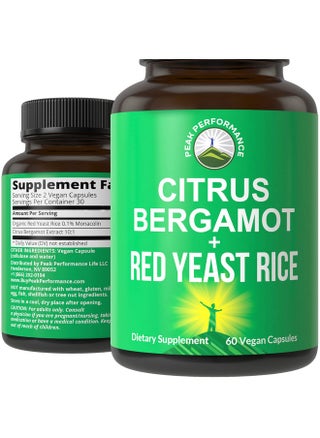 Citrus Bergamot + Red Yeast Rice. Top 2In1 Natural Cholesterol Lowering Supplements. High Strength 10:1 Bergamot Extract. Supplement To Support Optimal Cholesterol Levels. No Gluten Vegan Capsules - pzsku/Z5902DC7EDB384B7B1EEEZ/45/_/1695145446/bb751a40-f133-4160-8c3d-2873ce4b52ed