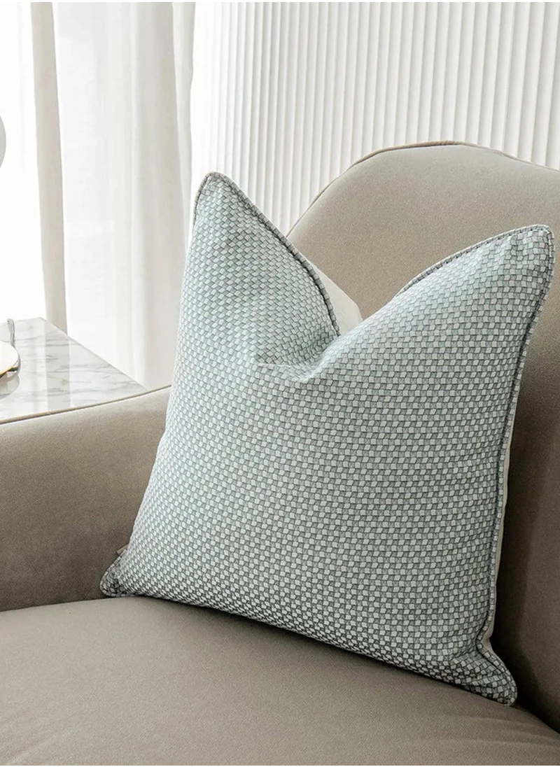 KNOT HOME Cushion Damian Bianca (with filler) Pillow Knot Home Cover Set for Modern Sofa Contemporary Living Room Bedroom and Office Soft Washable