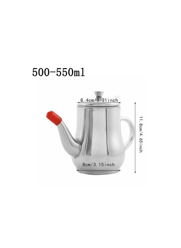 EBMINI Stainless Steel Oil Pot Filter Residue Separated Oil Storage Tank 