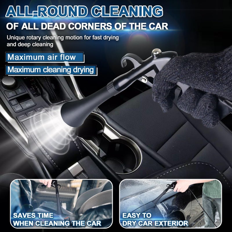 PARAROSE Car Cleaning Gun Detailing Interior Dryer Air Blow Gun, High Pressure Blower Gun, Car Detailing Kit Interior Cleaner, Car Detailing Tools for Car Quickly Blasts Dirt and Dust Works with Air - Image 3