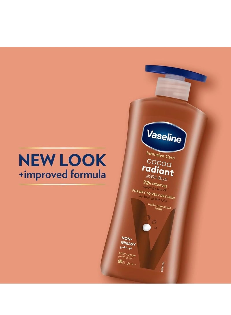 Vaseline Cocoa Radiant Body Lotion, 2 X 400ml - Image 2