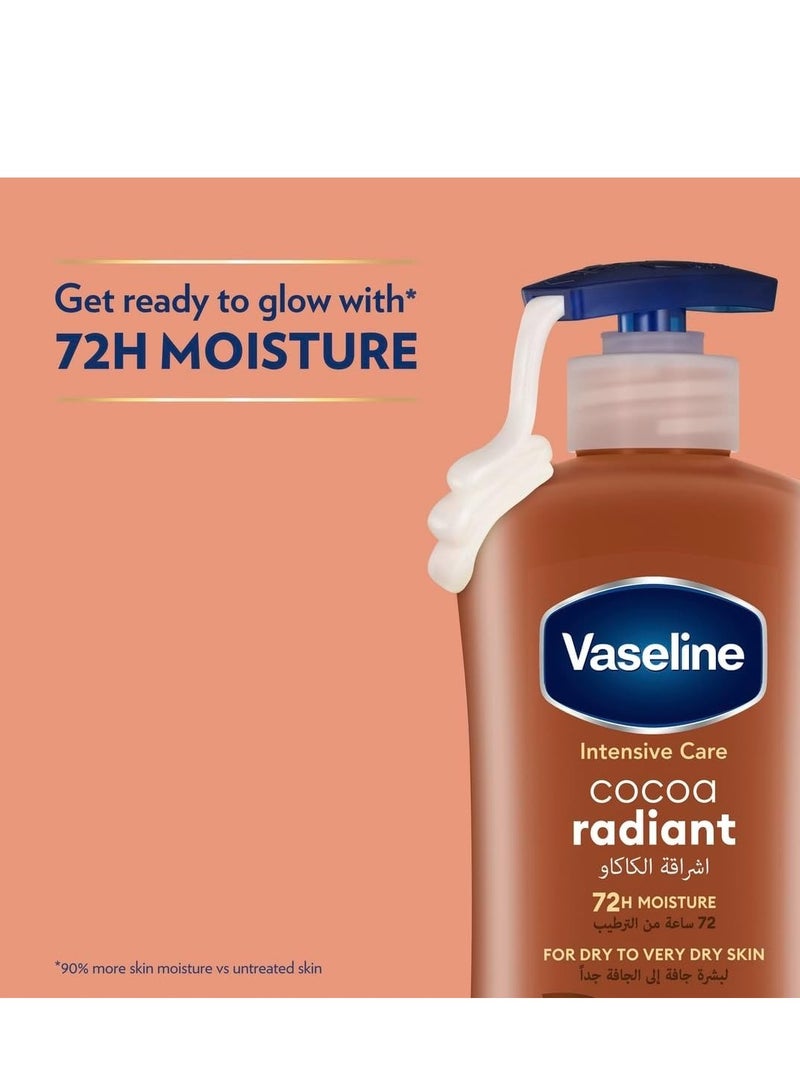 Vaseline Cocoa Radiant Body Lotion, 2 X 400ml - Image 3