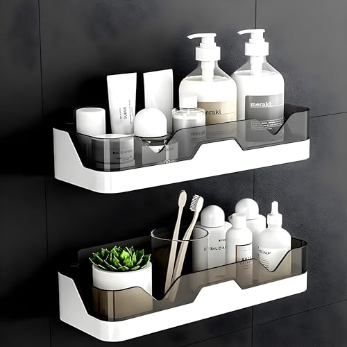 Satpurush Plastic Soap Holder for Bathroom - Self-Adhesive Wall-Mounted Soap Case - Essential Bathroom Accessories Items - White - Image 1