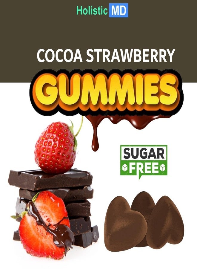 Holistic MD Lower Cortisol for Women and Men - Best Cortisol Blocker with Clinically Researched Ingredients - Sugar Free with Monk Fruit - 60 Chocolate Strawberry Flavor Gummies - Image 3