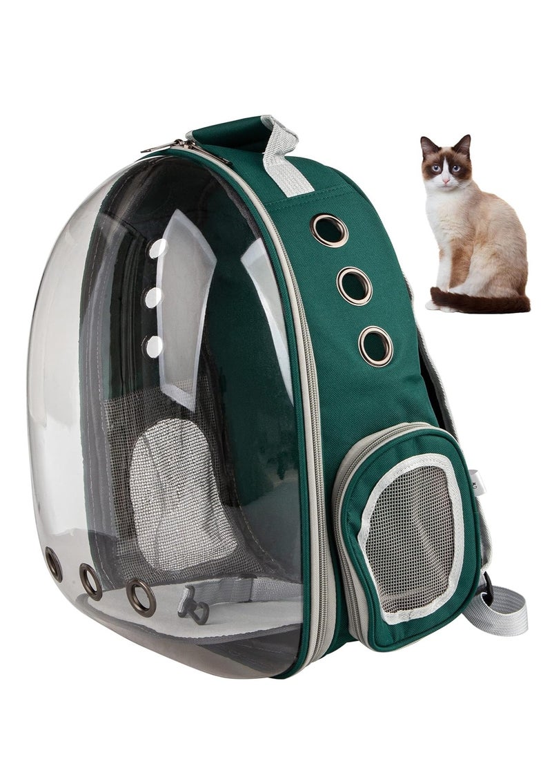 TRASSLE Cat Backpack Carrier, Pet Bubble Carrying Bag for Small Medium Kitty Puppy, Transparent Cat Space Capsule Backpack Airline Approved, Breathable Cat Travel Bag for Outdoor.  - Image 1