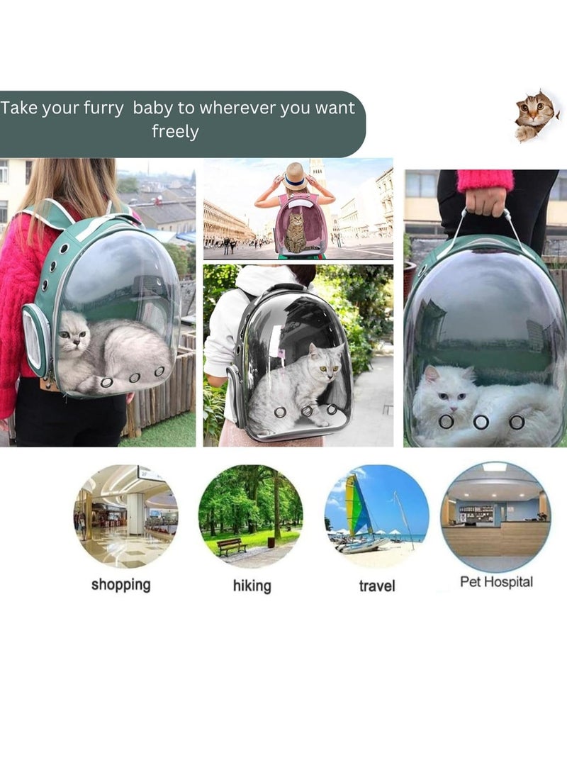 TRASSLE Cat Backpack Carrier, Pet Bubble Carrying Bag for Small Medium Kitty Puppy, Transparent Cat Space Capsule Backpack Airline Approved, Breathable Cat Travel Bag for Outdoor.  - Image 3
