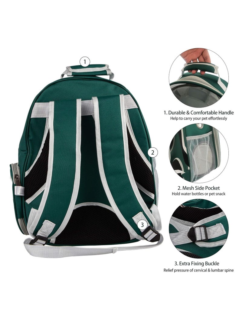 TRASSLE Cat Backpack Carrier, Pet Bubble Carrying Bag for Small Medium Kitty Puppy, Transparent Cat Space Capsule Backpack Airline Approved, Breathable Cat Travel Bag for Outdoor.  - Image 4