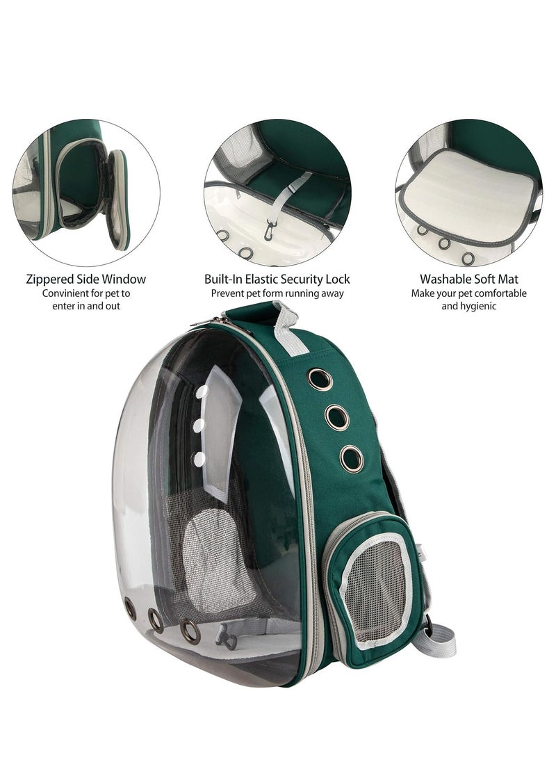 TRASSLE Cat Backpack Carrier, Pet Bubble Carrying Bag for Small Medium Kitty Puppy, Transparent Cat Space Capsule Backpack Airline Approved, Breathable Cat Travel Bag for Outdoor.  - Image 5